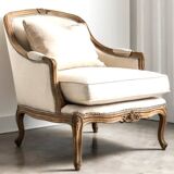 Fauteuil bergère, Fauteuil ancien Louis XV