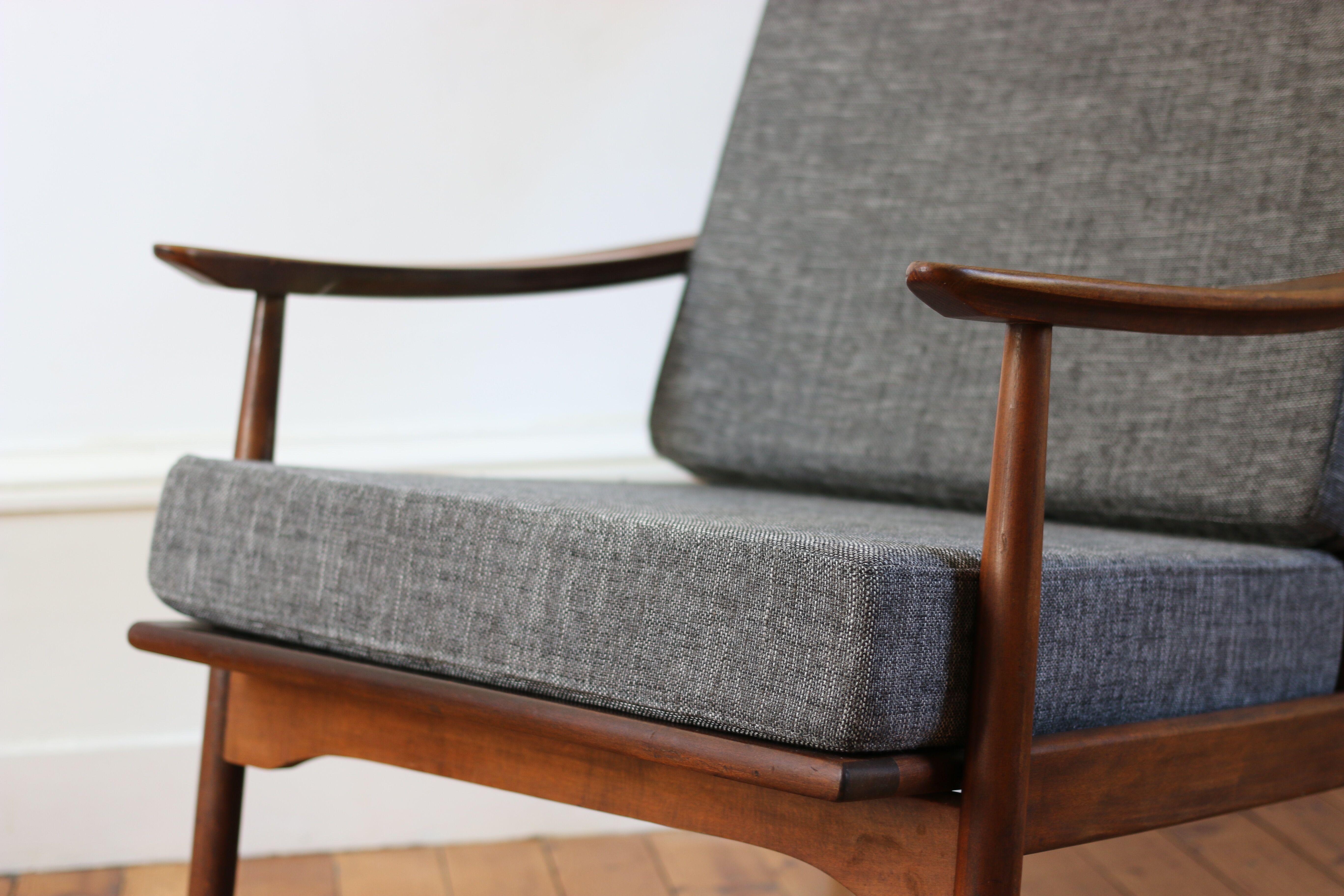 Scandinavian boomerang armchair 60s