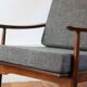Scandinavian boomerang armchair 60s