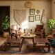 Vintage Safari living room set, 1960s