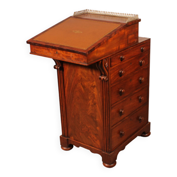 Davenport d'époque Régence en acajou, circa 1810