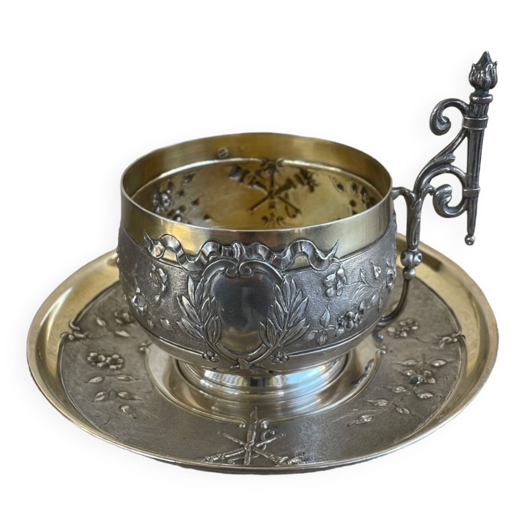 Silver plated urn trophy cup