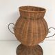 Vintage wrought iron wicker plant holder