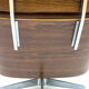 Lounge chair and ottoman leather and bentwood 60/70