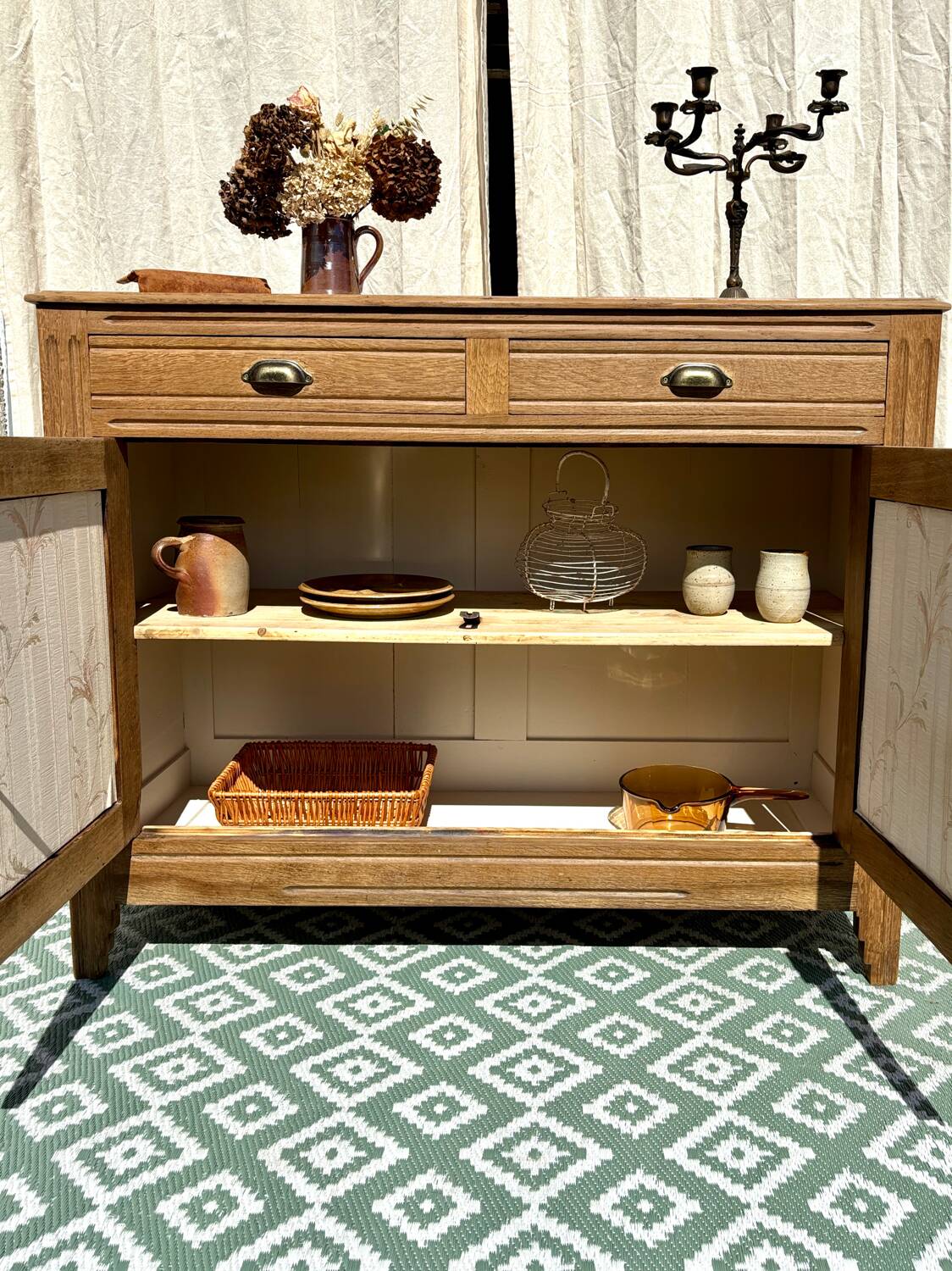 Art Deco oak sideboard