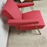 Vintage hairdresser chair feet compass.