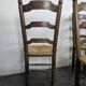 Séries de 8 chaises paillées