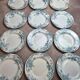 Set of 12 plates Terre de Fer Clairefontaine Cyclamens