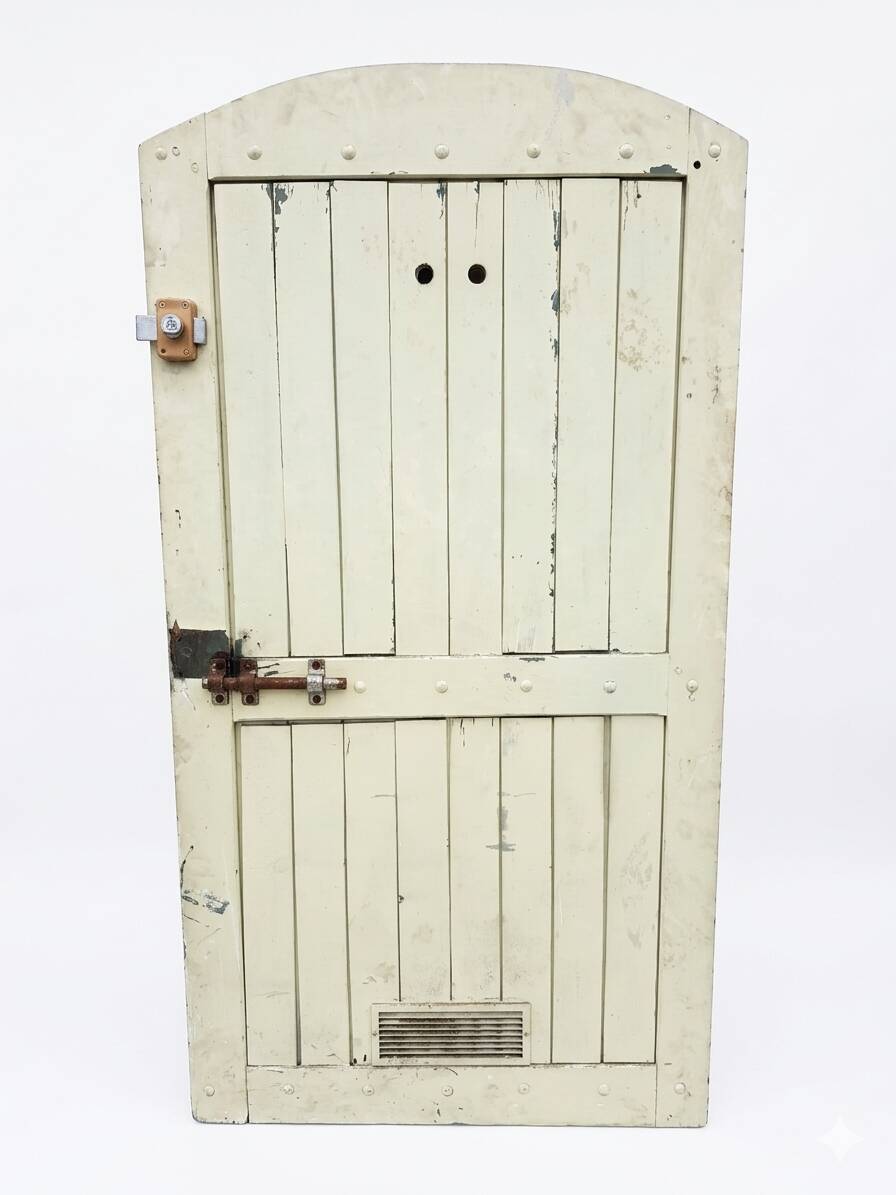 Solid oak door from the 19th century.