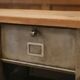 Strafor cabinet with flaps, 6 columns, oak top, 1950s.