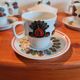 Hollóháza porcelain coffee service, Hungary 1970