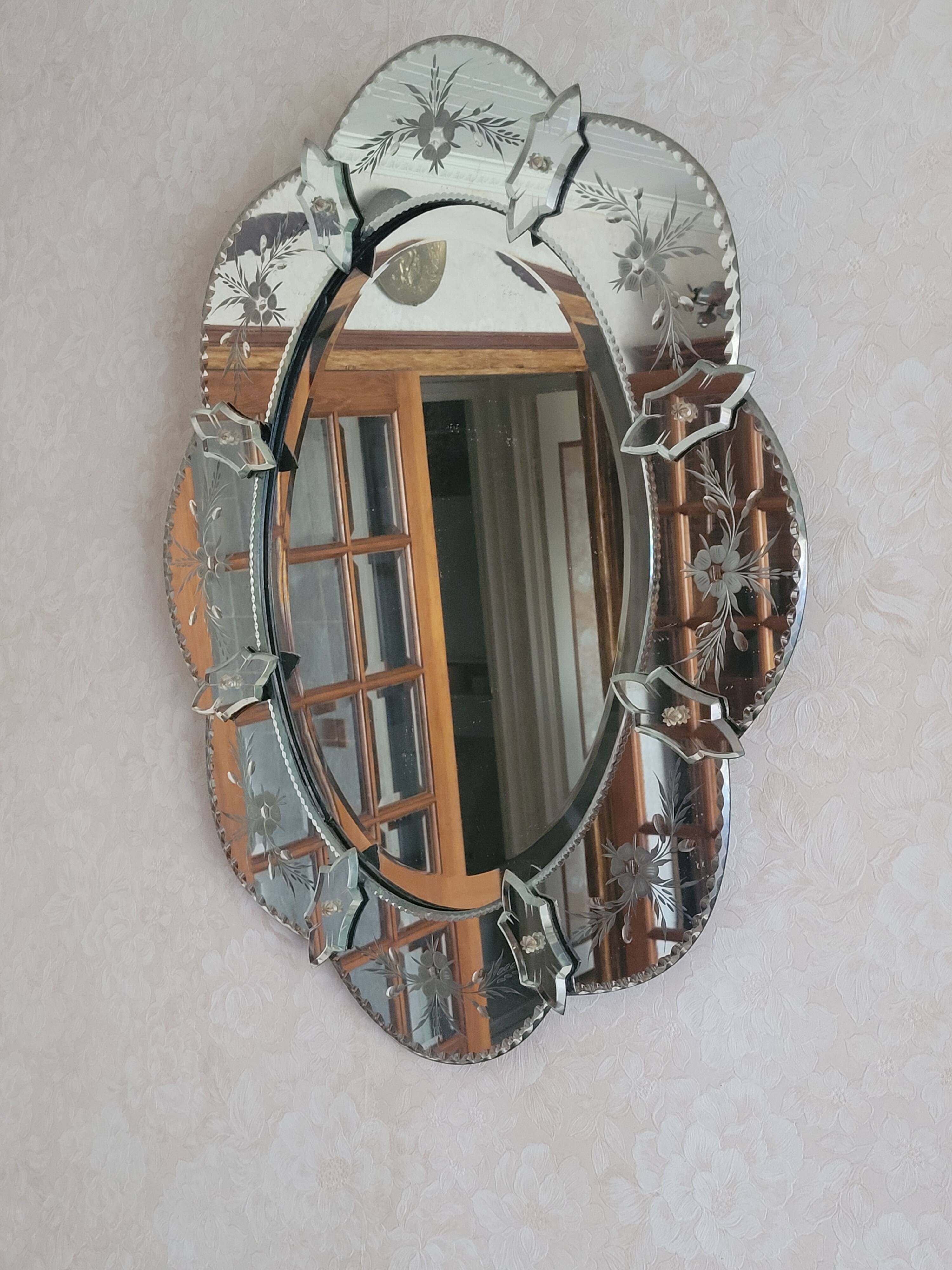 Venetian style mirror