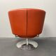 Fauteuil pivotant Circo en cuir rouge par Peter Maly pour Cor, Allemagne, années 1990