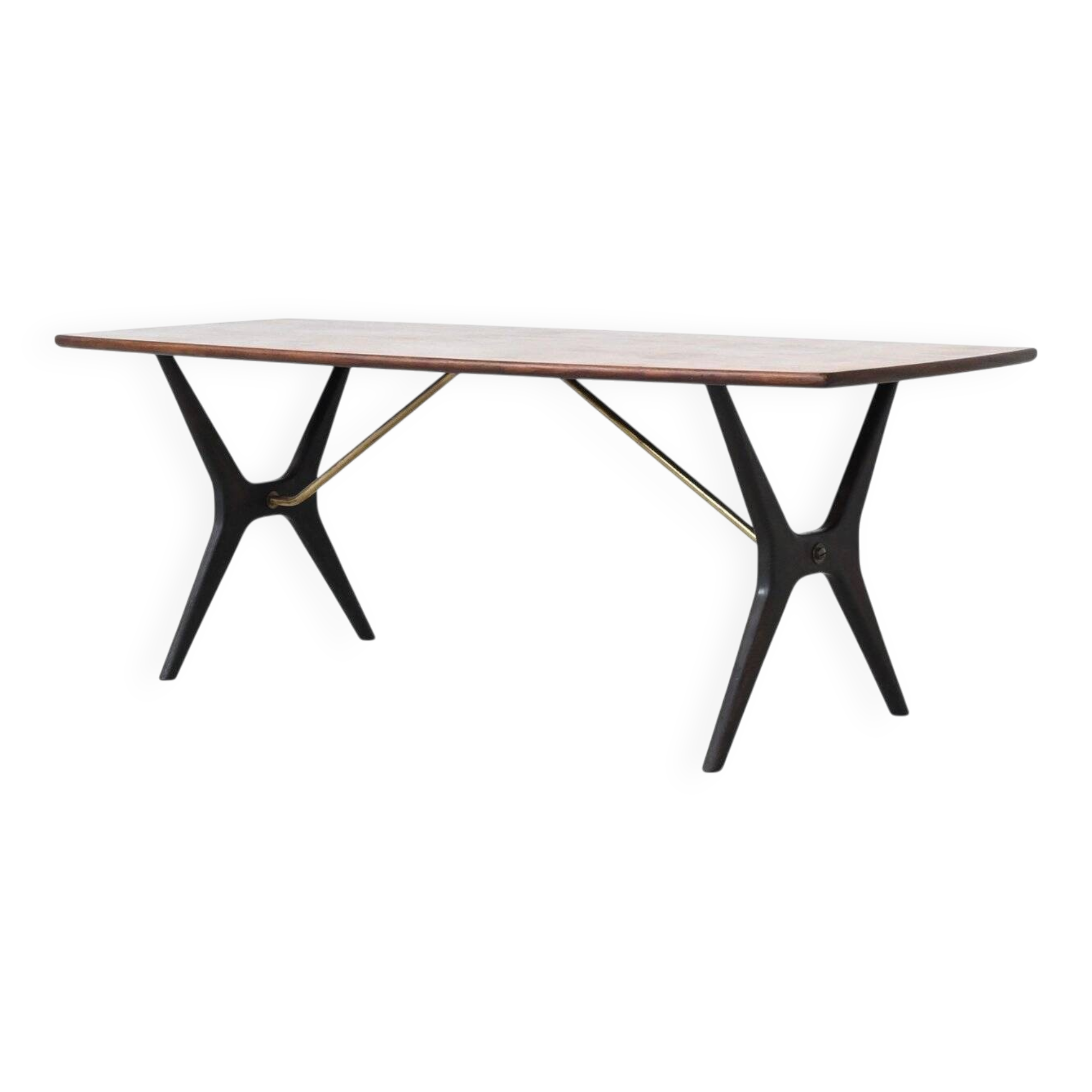 Karl Ekselius sculptural coffee table rosewood J.O.C. Sweden 1960