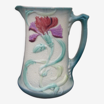 Art nouveau slip pitcher