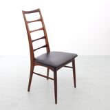 Suite of 4 Scandinavian teak chairs model Lis