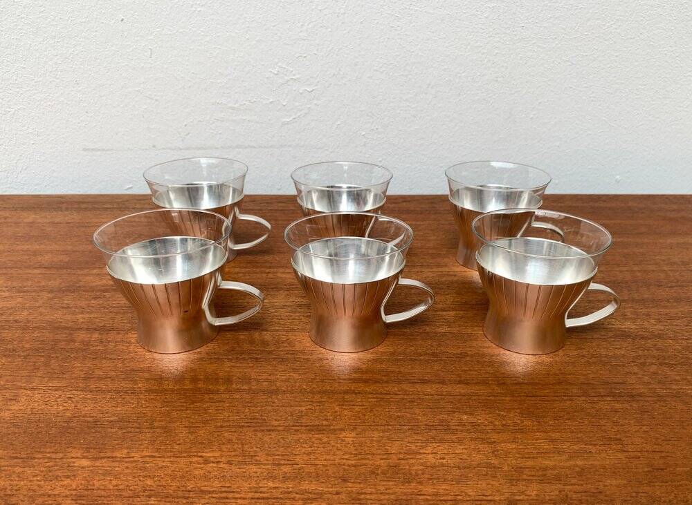 Mid-century German tea glasses by WMF, 1960s, set of 6.