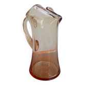 Smoked glass pitcher
