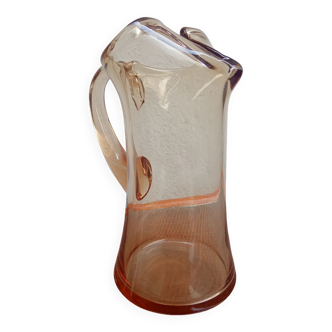 Smoked glass pitcher