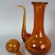Biot vase & carafe bubble blown glass signed vintage 1960/70 B922