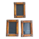 3 vintage frames with sheaves of wheat