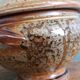 Soup bowls covered signed by Jean-Pierre Prud’homme in Puisaye stoneware.