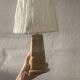 Modernist Table Lamp in Honey Onyx and Golden Maltese Cross - 1970s