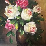 Still life - oil on wood