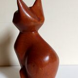 Scandinavian cat in vintage solid wood