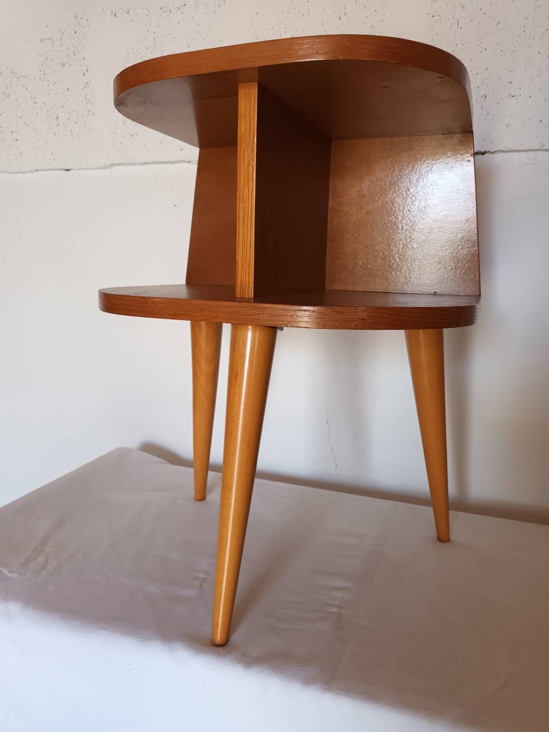 50s tripod bedside table