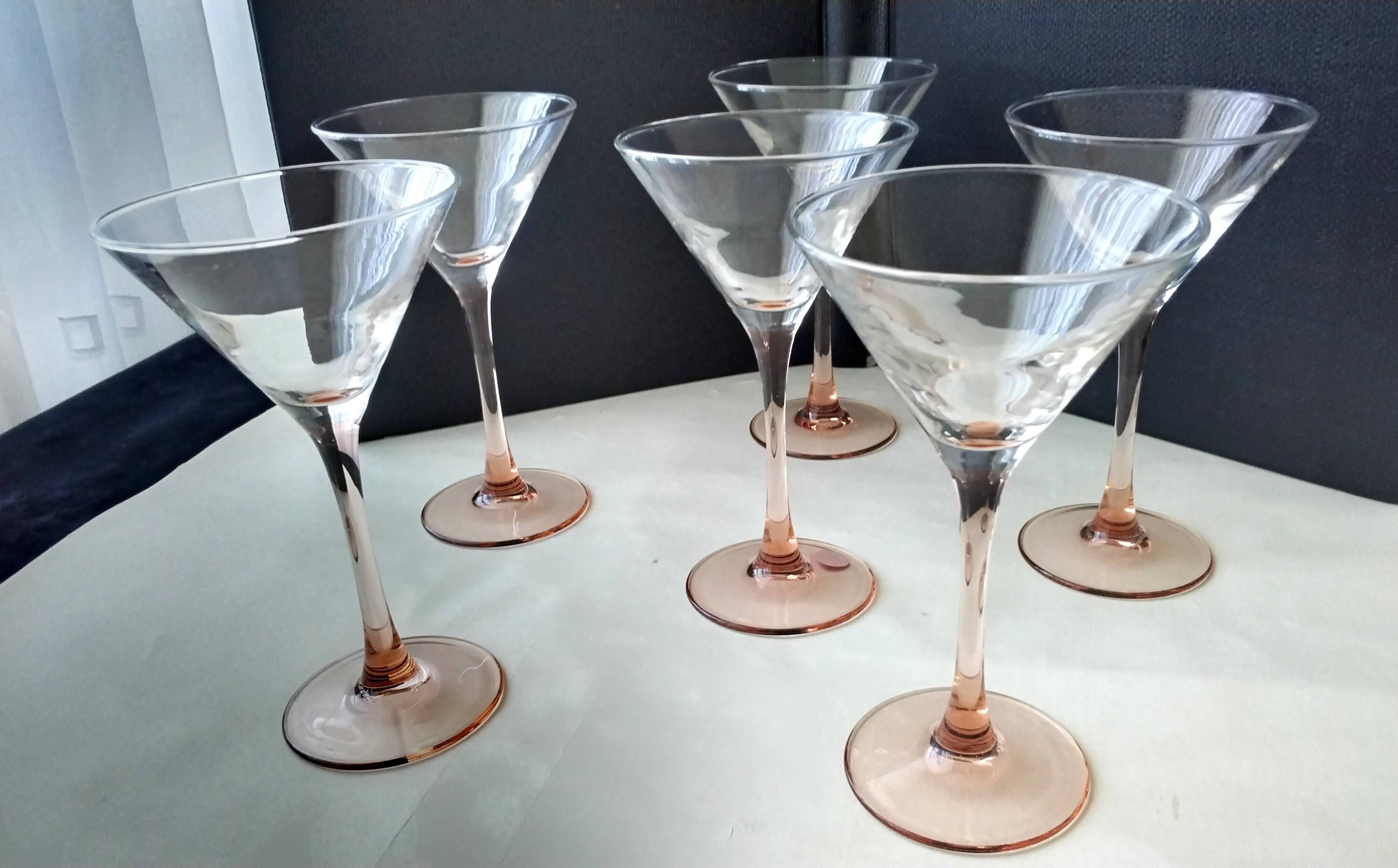 6 Verres à cocktail Luminarc Jambe rose