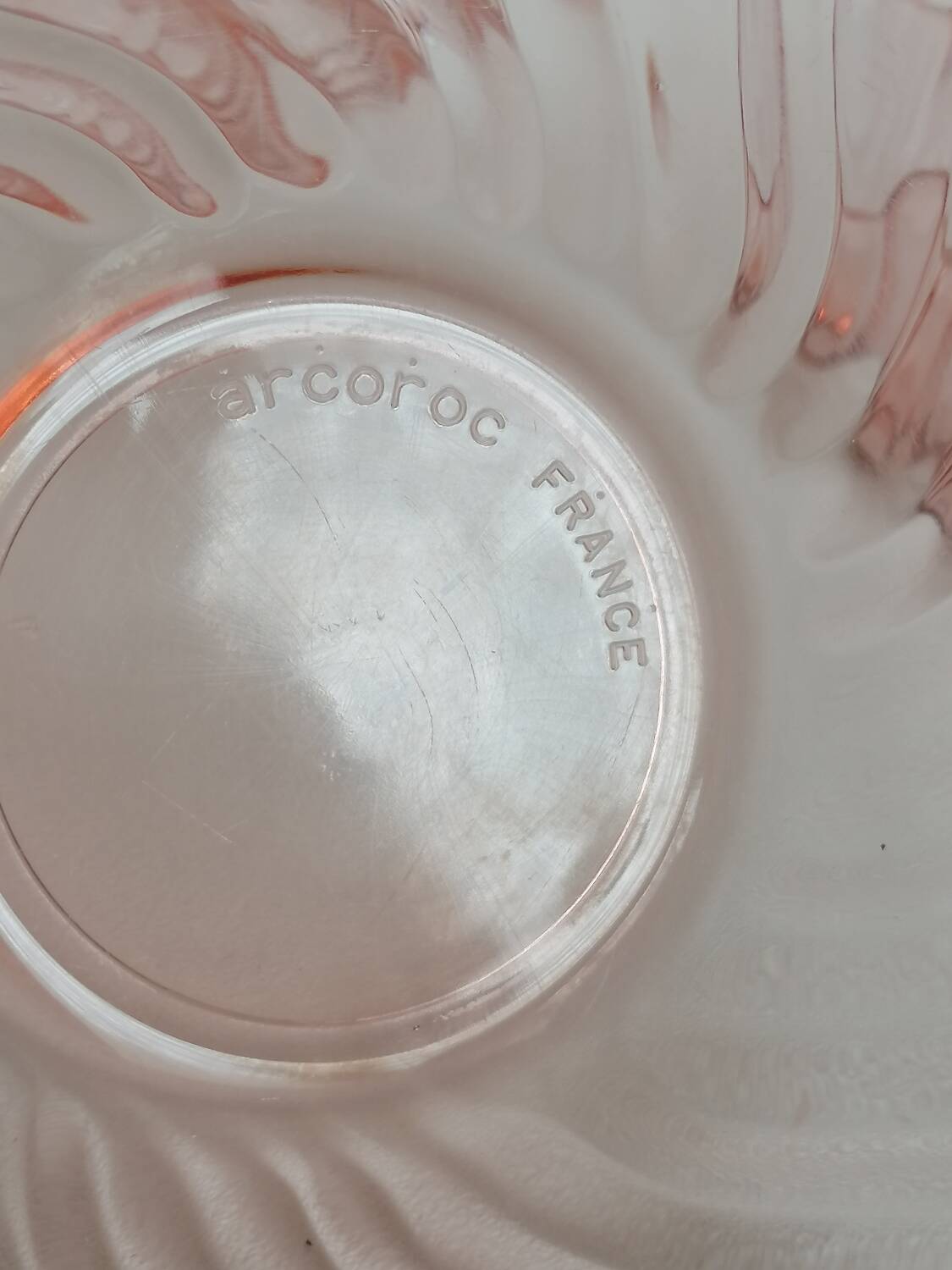 6 pink glass bowls rosaline collection