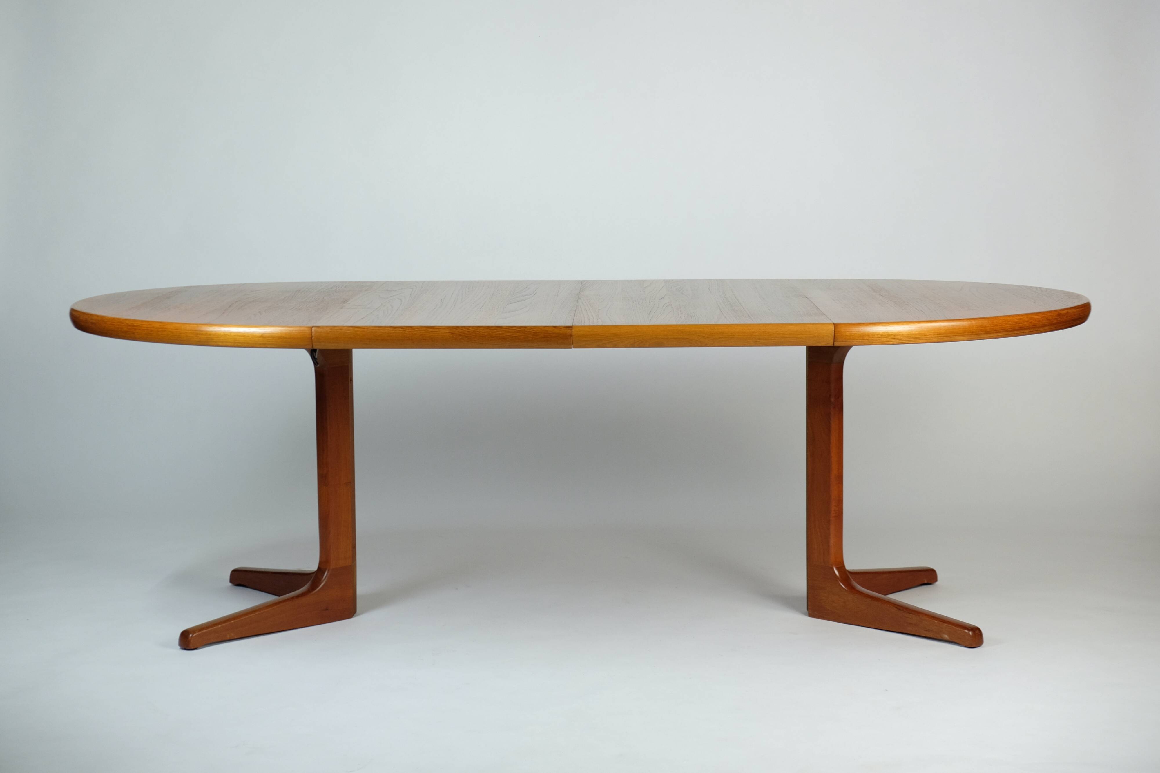Vintage Teak Esstisch Dining Table Rund Erweiterbar Glostrup Danish Design