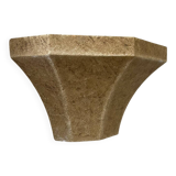 Vintage wall lamp, grainy beige plaster, France 1960