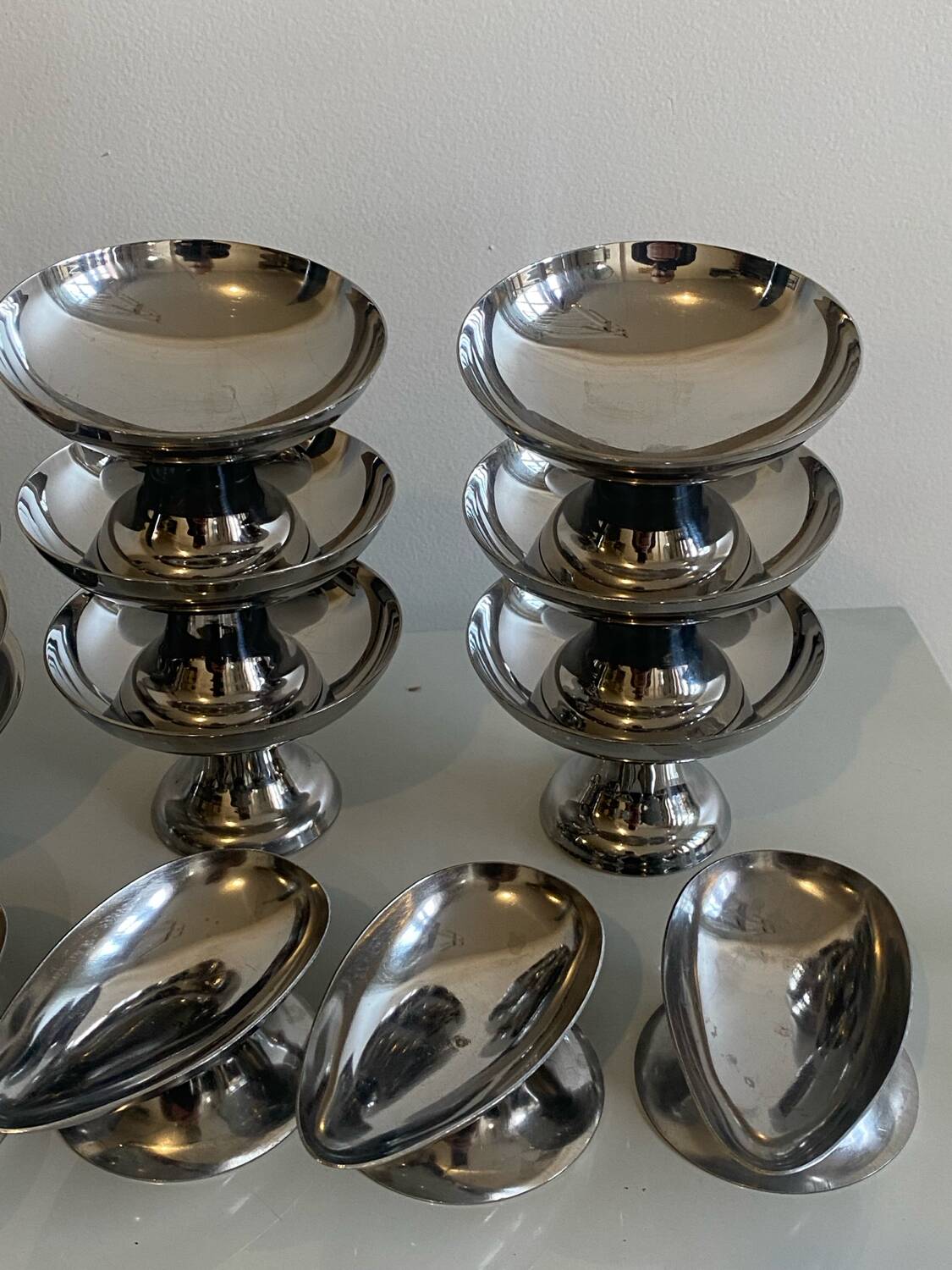 Set of 18 ice cream cups