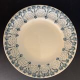 8 old blue blue longwy flat plates 1900 priming model