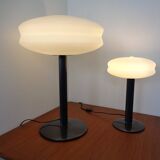 Italian Opal Glass Lamps by Stefano Marcato, Set of 2