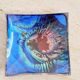 Psychedelic enamelled leather catchall tray