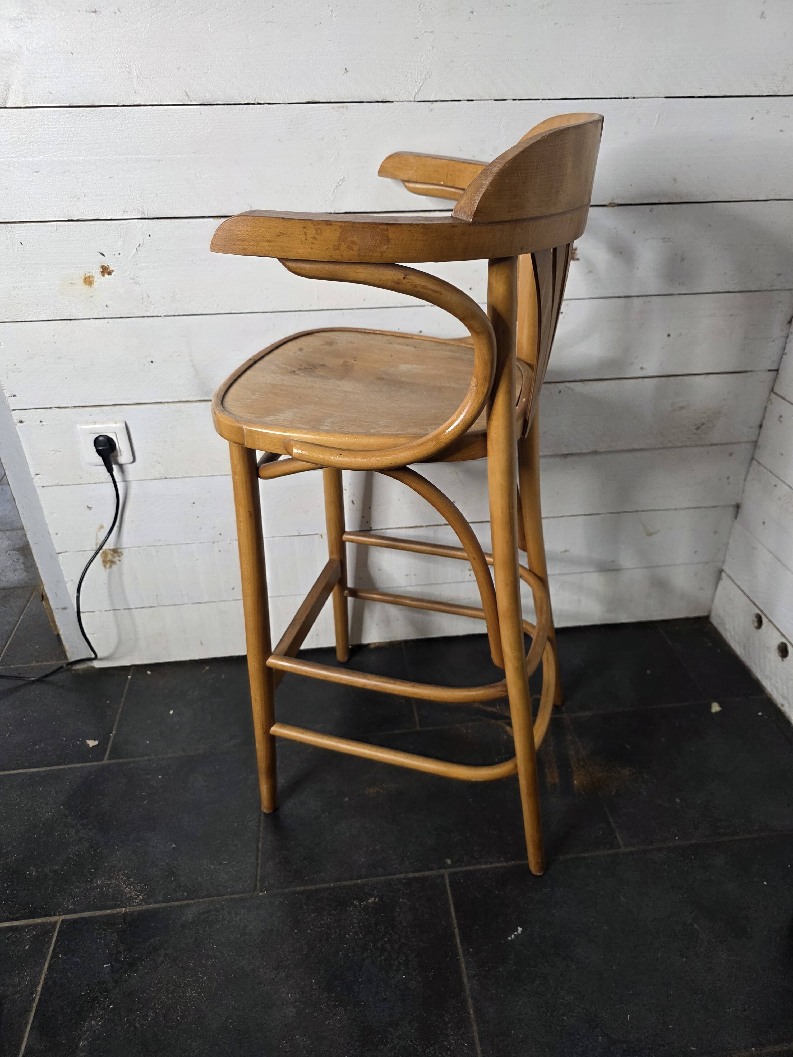 Bentwood bistro stool