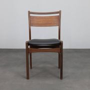 Chaises de salle à manger en teck modernes du milieu du siècle, ensemble de 4, années 1960.