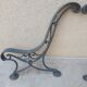 Pair of cast iron bench legs