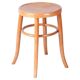 Mid-Century Stool in Sold Beech and Plywood, Czech, 1950s
