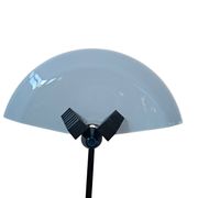 Lampe sur pied des années 70 en fer et verre de Murano, design industriel.