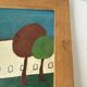 M.Lintz 77 naive oil painting framed