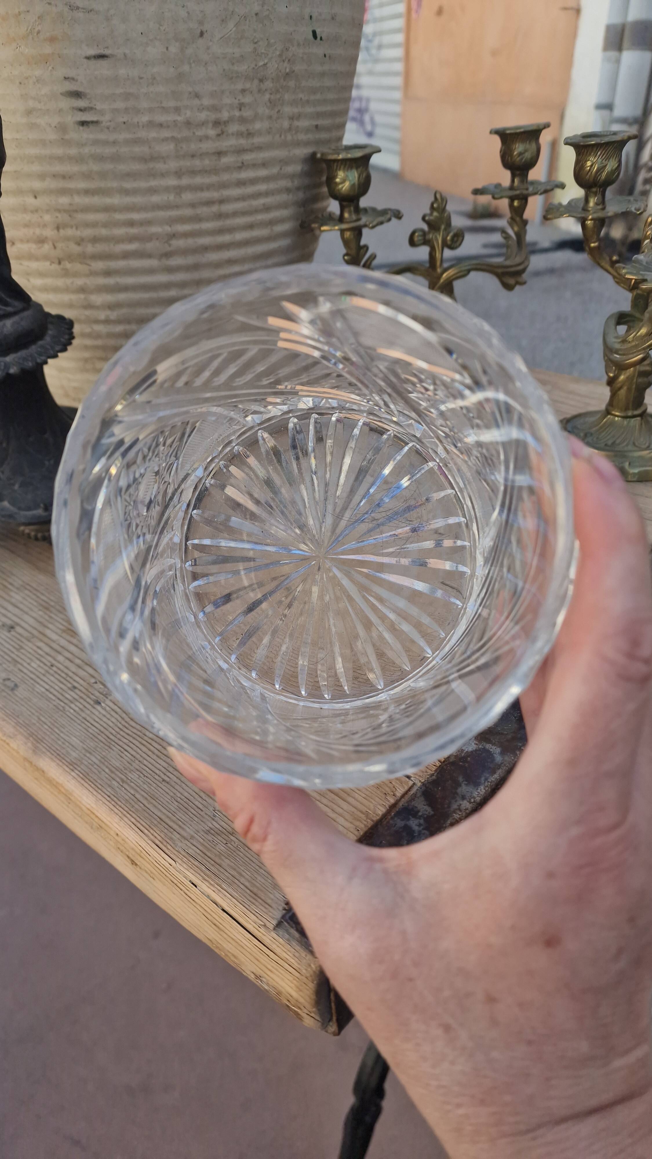 Cut crystal candy box