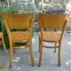 4 bistro chairs, light colour