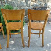 4 chaises bistrot, teinte claire