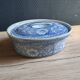 Oval Vintage Terrine in Blue and White Porcelain, Casserole with Lid