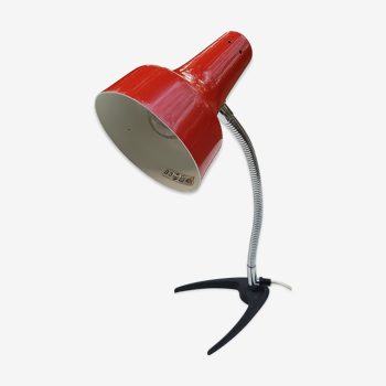 Lampe cocotte année 50 60 rouge