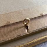 Vintage rectangular mirror in gilded wood h49 xl35